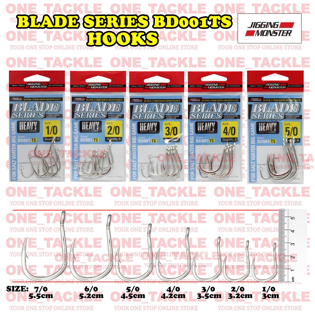JIGGING MONSTER BLADE SERIES HOOKS BD001 TS