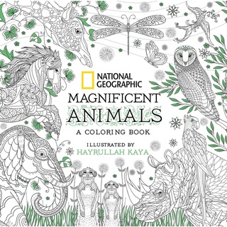 National Geographic Magnificent Animals: สมุดระบายสี