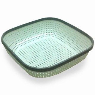 ตะกร้าใส่ของ เหลี่ยม KECH HH-1085_CR สีขาว ตะกร้าใส่ของในครัว KITCHEN BASKET SQUARE KECH HH-1085_CR WHITE