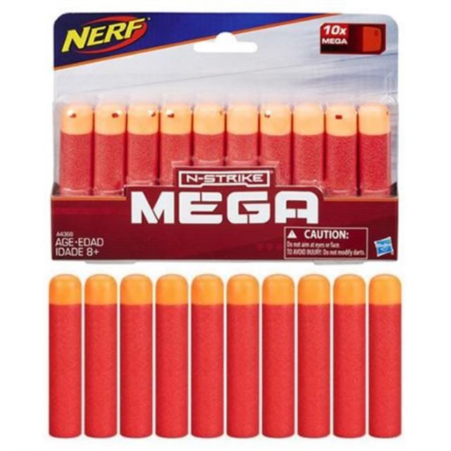 Nerf N-Strike Mega 10 Darts Refill Bullets กระสุนเนิร์ฟ เมก้า ของแท้ Dart Bullet