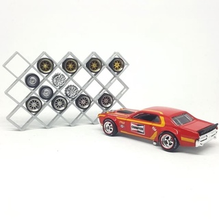 Hotwheels tomica ชั้นวางล้อ สเกล 1/64 แนวทะแยง ขนาดเล็ก