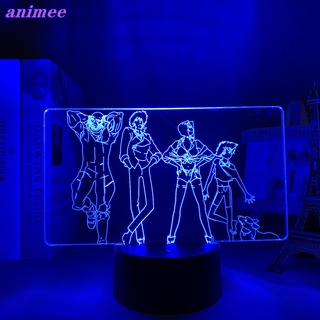 โคมไฟข้างเตียง Led รูปการ์ตูนอนิเมะคาวบอย 3d ของขวัญวันเกิด สําหรับห้องนอนเด็ก