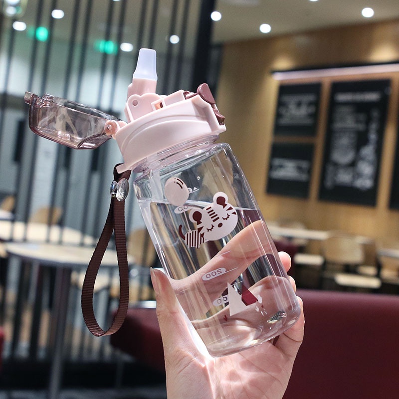 กระติกน้ำเด็ก พร้อมส่ง ขวดน้ำเด็กไปโรงเรียนมีหลอด วัสดุ Tritan Bpa Free Water Bottle for Kids 650ml ราคา ถูกที่สุด ดีลบีเคเค แกลเลอรีภาพที่ 5
