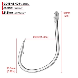 [พร้อมส่ง] ตะขอดีบุก เนื้อแมตต์ 1/0 สําหรับตกปลาน้ําเค็ม 20 ชิ้น ตะขอเบ็ดตกปลา เหล็กคาร์บอน ความแข็งแรงสูง