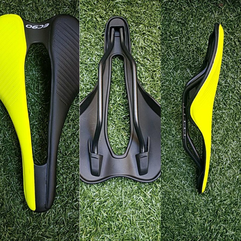 EC90 Road Bike Saddle Leather MTB Bicycle Seat Carbon Cushion