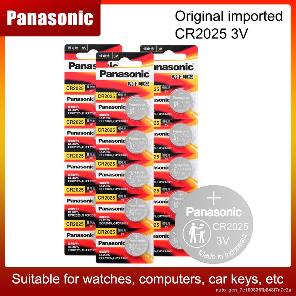 Panasonic Al Cr2025 Button Cell Batteries CR2025 Cr 2025 3V Lithium ...