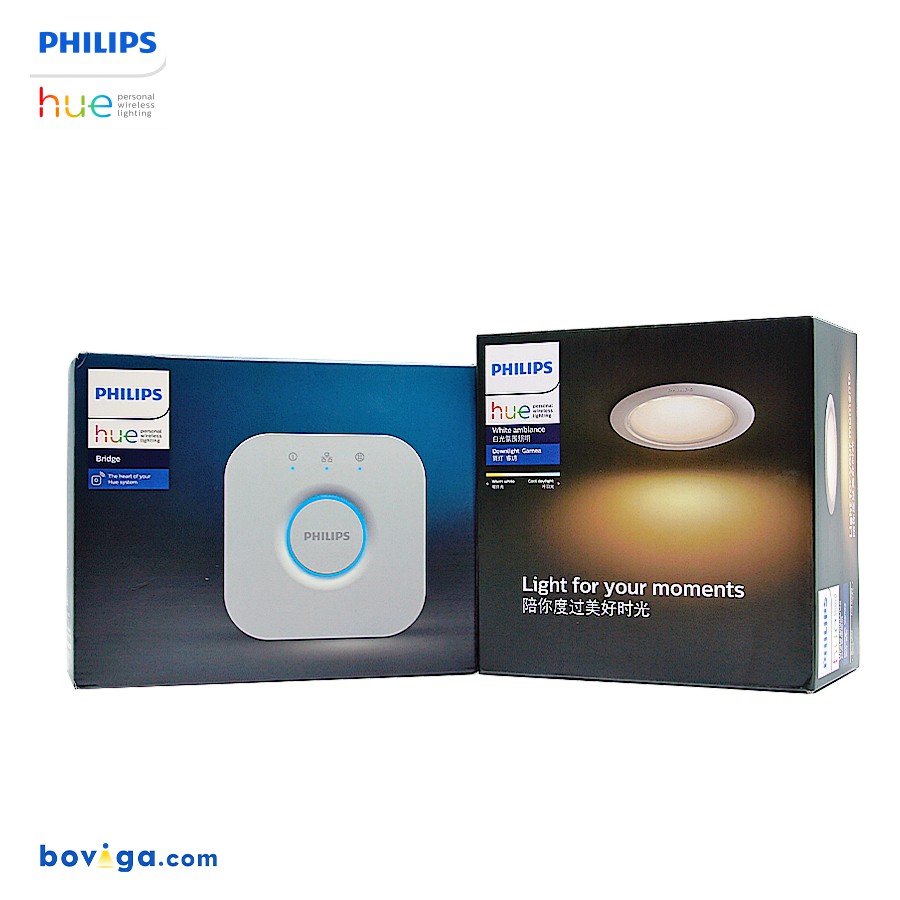 Philips Hue Downlight White Ambience Set with Bridge โคมไฟ ดาวน์ไลท์ ฟิลิปส์ฮิว อัจฉริยะ แสงขาว แสงส้ม