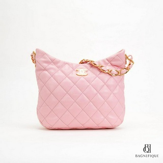 CHANEL HOBO 11" PINK LAMB GHW