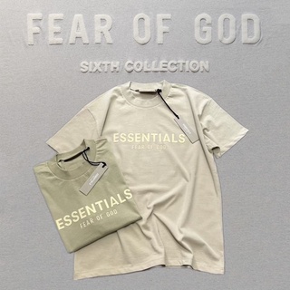 FOG FEAR OF GOD 2022 Essentials seventh season chest patch Tshirt 2022 เสื้อแขนสั้น (ภาพถ่ายวีดีโอจากสินค้าจริง)