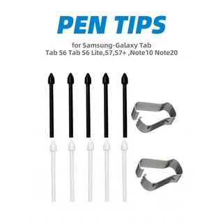 Ankndo 5Pcs สัมผัส สไตลัส ปากกา เคล็ด ลับ หัวปากกา For Samsung Galaxy Tab S6 lite S6/S7/S7+/S7 FE S8+ Note 10 20 Stylus Pen Tip (สำหรับปากกาต้นฉบับของ Samsung)