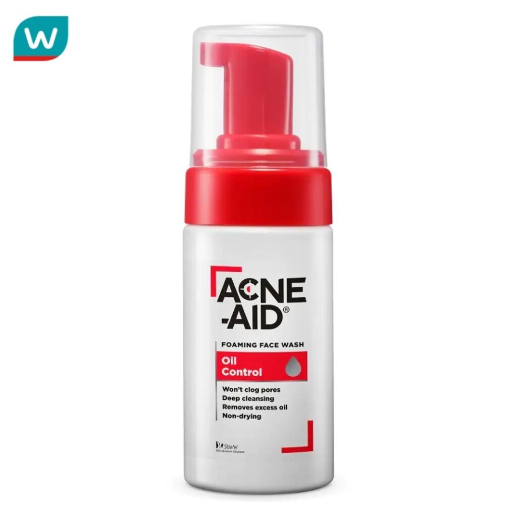 Acne Aid แอคเน่-เอด โฟมมิ่ง เฟซ วอช ออยล์ คอนโทรล 100 มล.