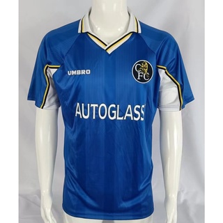 เสื้อกีฬาแขนสั้น ลายทีมชาติฟุตบอล Chelsea home 1997-1999 คุณภาพสูง สไตล์เรโทร S-XXL