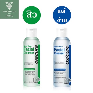 Oxe cure acne clear facial cleanser 120 ml. // Oxe cure ultra gentle facial cleanser 120 ml.