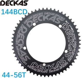 Deckas 144BCD เฟืองโซ่จักรยาน ทรงกลม 44 46 48 50 52 54 56 56T 144 Bcd 1/2*1/8