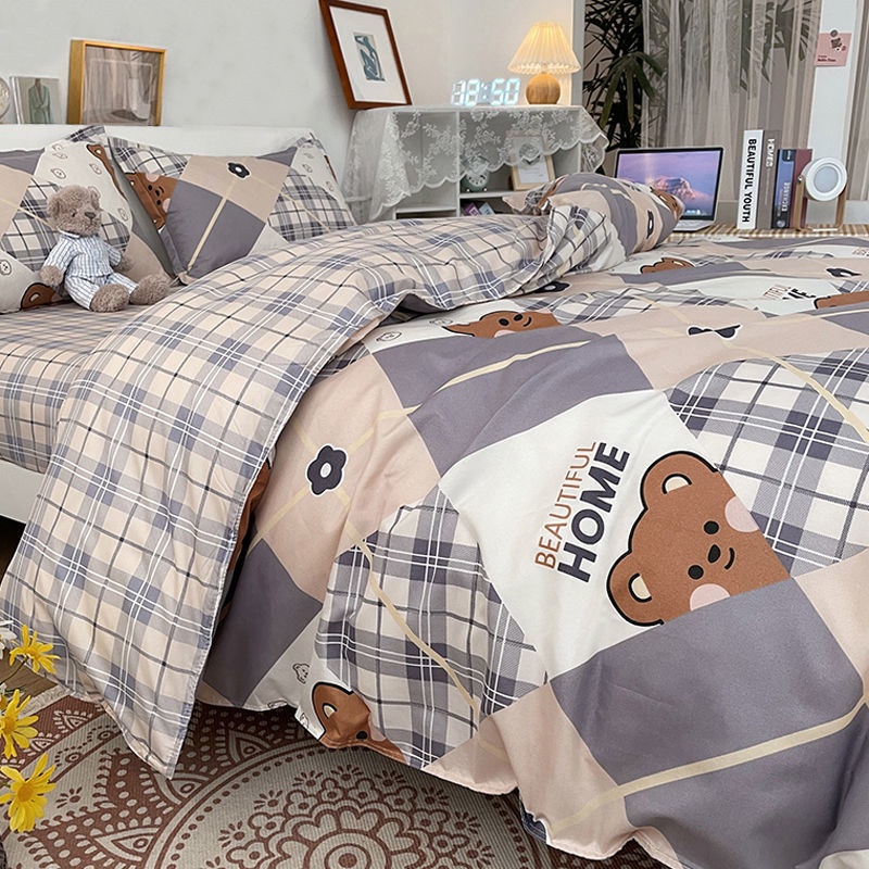 สินค้าใหม่ 💟 ชุดเครื่องนอนครบชุด เครื่องนอนห้องนอนเด็ก ลายการ์ตูนน่ารัก หลายแบบ 3. 5 ฟุต / 5 ฟุต / 6 ฟุต / 7 ฟุต