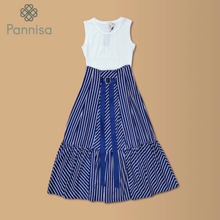 เซ็ทเสื้อกล้าม + กระโปรงยาว ป้าย PANNISA