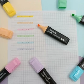Monami ปากกาเน้นข้อความ รุ่น Jumbo Pastel ชุด 6 สี
