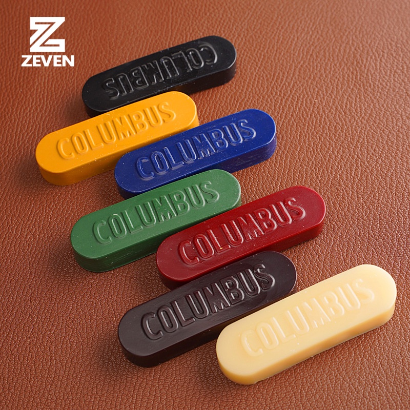 Columbbus Mil Edge ponishing Wax 1pcs Profesinal Leather Craft Edge Polishing Wax Firm Mill Edge Wax DIY Handmade Processing Grinding Tool 7 สีม