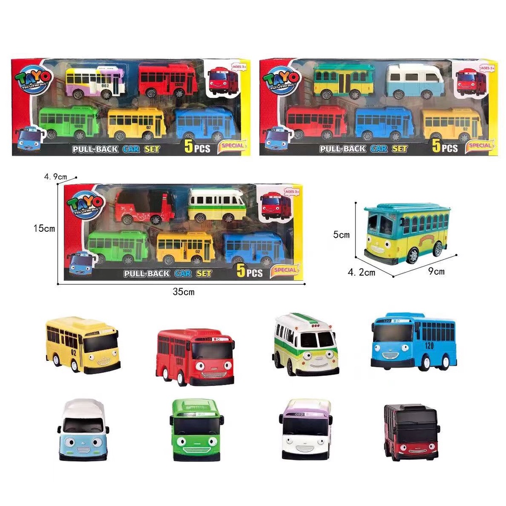 ของเล่นรถบัส Tayo the Little Bus เปิดหลังได้ รูปที่ 4