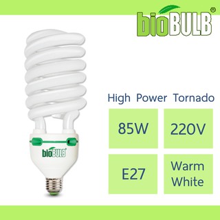 Biobulb : หลอดคอมแพคฟลูออเรสเซนต์รุ่นทอร์นาโด High Power Tornado 85W แสงวอร์มไวท์