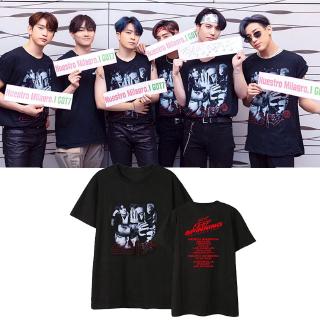 เสื้อยืดผ้าฝ้าย พิมพ์ลาย GOT 7 แฟชั่นสำหรับผู้ชายS-5XL