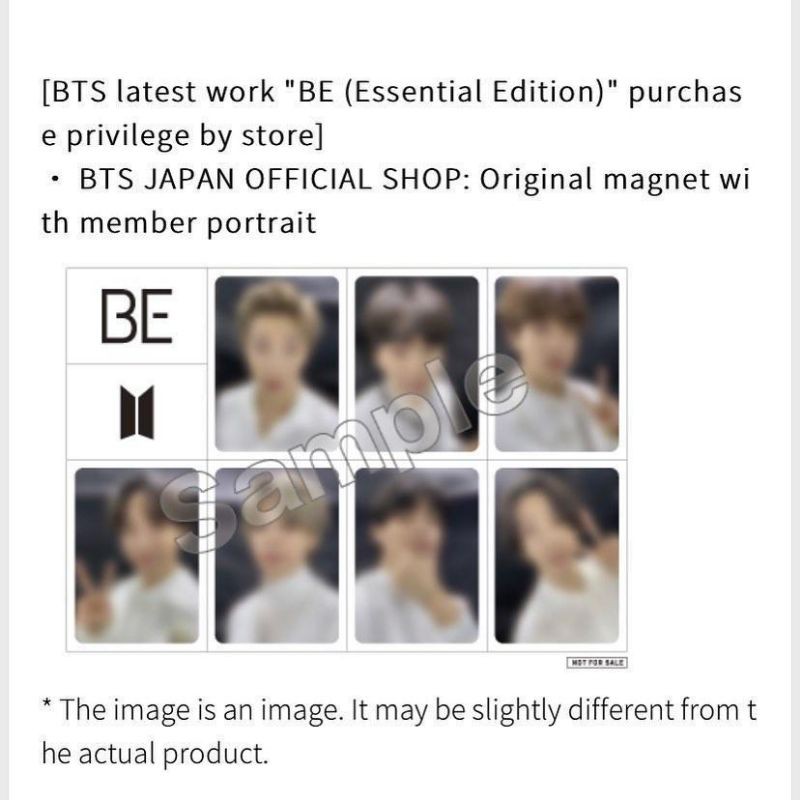 อัลบั้ม BTS BENEFIT ของญี่ปุ่น BE Essential Edition