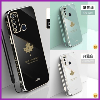 เคส Vivo Y50 เคส Y30 เคส Y30i เคสหรูหรา พื้นผิวเรียบ เคสโทรศัพท์ ชุบไฟฟ้า + ฟรีสายคล้อง