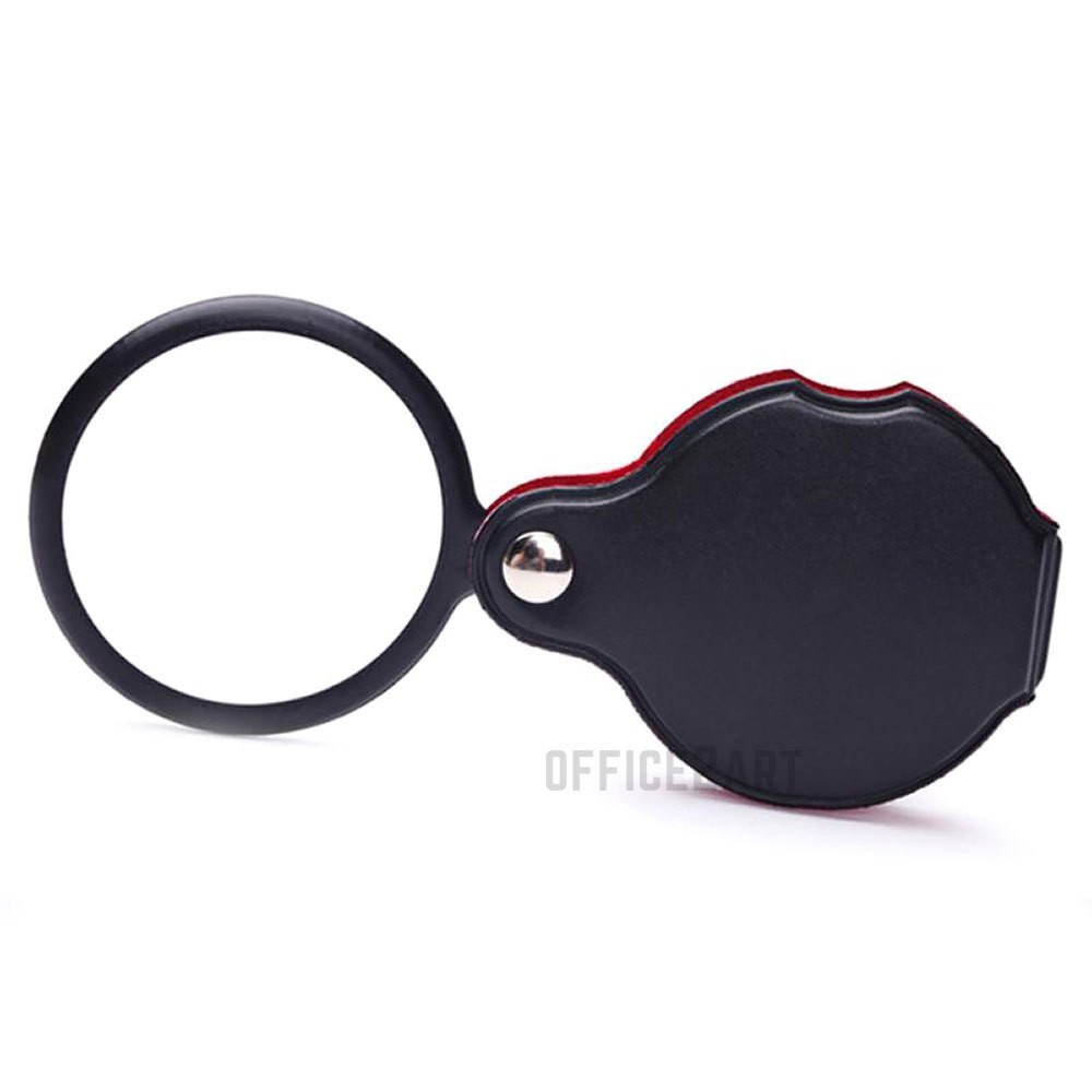 แว่นขยาย แว่นขยายพับได้ สีดำ Ø 60 มม. ( เลนส์ขยาย เลนส์ขยายพับได้ แว่นขยายมือถือ แว่นขยายพกพา แว่นขยายส่องพระ)