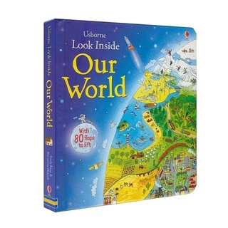 หนังสือบอร์ดบุ้คสำหรับเด็ก Usborne Look Inside Our World