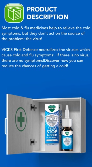 Vicks First Defence Nasal Spray สเปรย์ล้างจมูกป้องกันและกำจัดเชื้อโรค ...