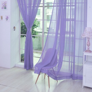 UHomee 7 colors ผ้าม่านหน้าต่างโปร่งแสงสำหรับห้องนอนระเบียง Drape Treatment