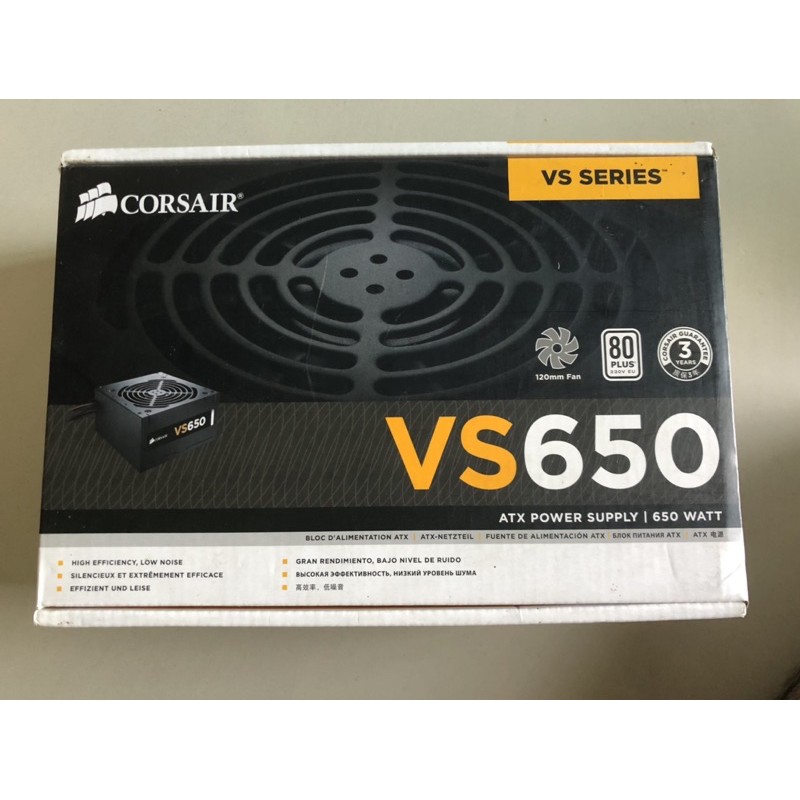 POWER SUPPLY CORSAIR VS 650W (80+White)