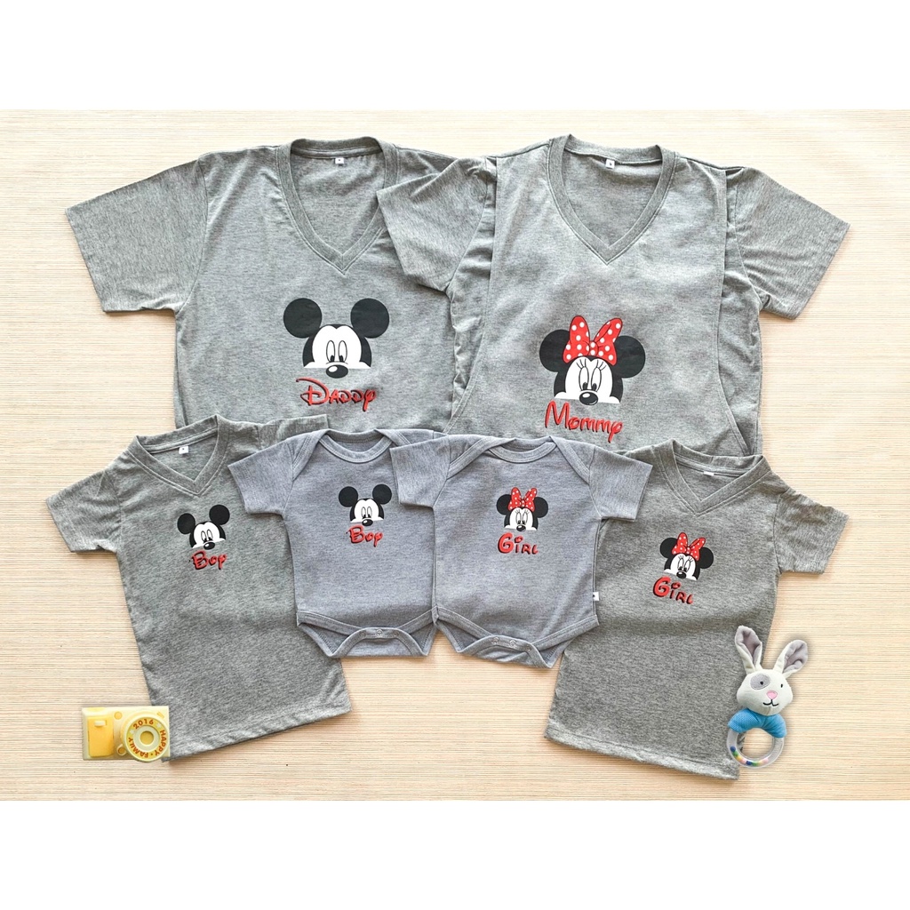 ❣️เสื้อครอบครัว❣️ HMF02 ผ้าคอตตอนแท้สกรีนลาย ผ้าใส่สบาย ไม่ร้อน