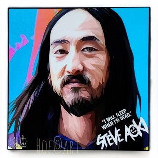 Steve Aoki #2 สตีฟ อาโอกิ  DJ producer ดีเจ EDM เพลง Music ดนตรี รูปภาพ​ติด​ผนัง​ pop art ของขวัญ​ แต่งบ้าน รูปภาพ