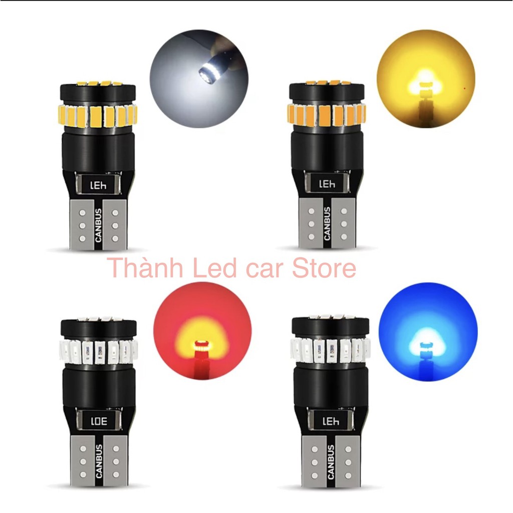 Led T10 สําหรับรถยนต์และรถจักรยานยนต์พร้อมไฟ Led SMD 24 ดวง - ไฟสว่าง แข็งแรง และผ่อนคลาย