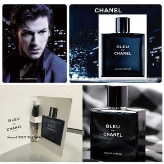 น้ำหอม vial หลอดจิ๋ว Chanel Bleu De Chanel EDP  1.5ml. น้ำหอมแท้100% .