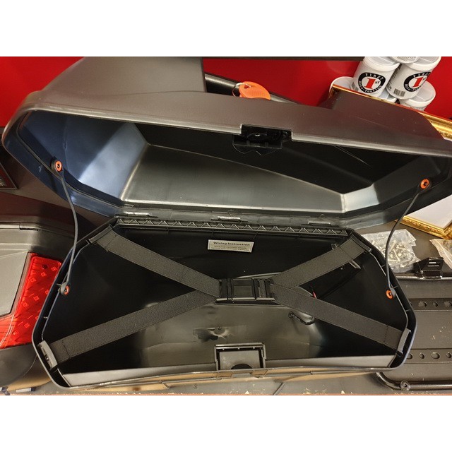 กล่องข้าง HERO X23 ขนาด 23 ลิตร/ข้าง ไฟท้าย LED สีแดง ฝาเปิดด้านบน ทั้งชุดประกอบด้วย กล่องข้าง 2 ใบ และชุดแร็คข้าง - รูปที่ 6