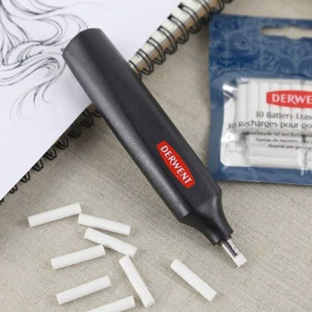 Derwent battery eraser set I เซตยางลบแบตเตอรี่พร้อมรีฟิล 8 ชิ้น