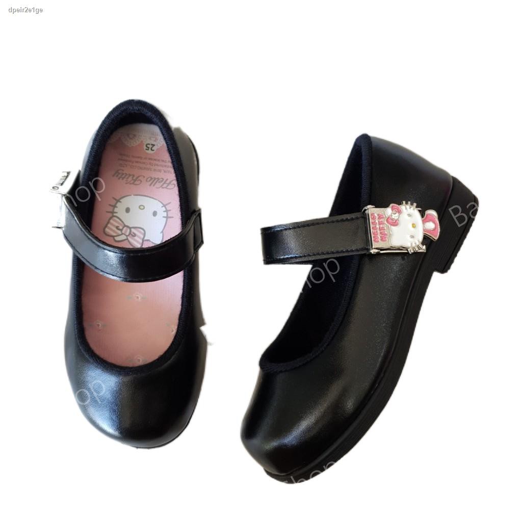 ℗❆℡ของแท้ ถูกลิขสิทธิ์ รองเท้านักเรียนเด็กหญิง Sanrio Hello Kitty รองเท้านักเรียนคิตตี้ แบบคลิปล็อค รองเท้าคิตตี้