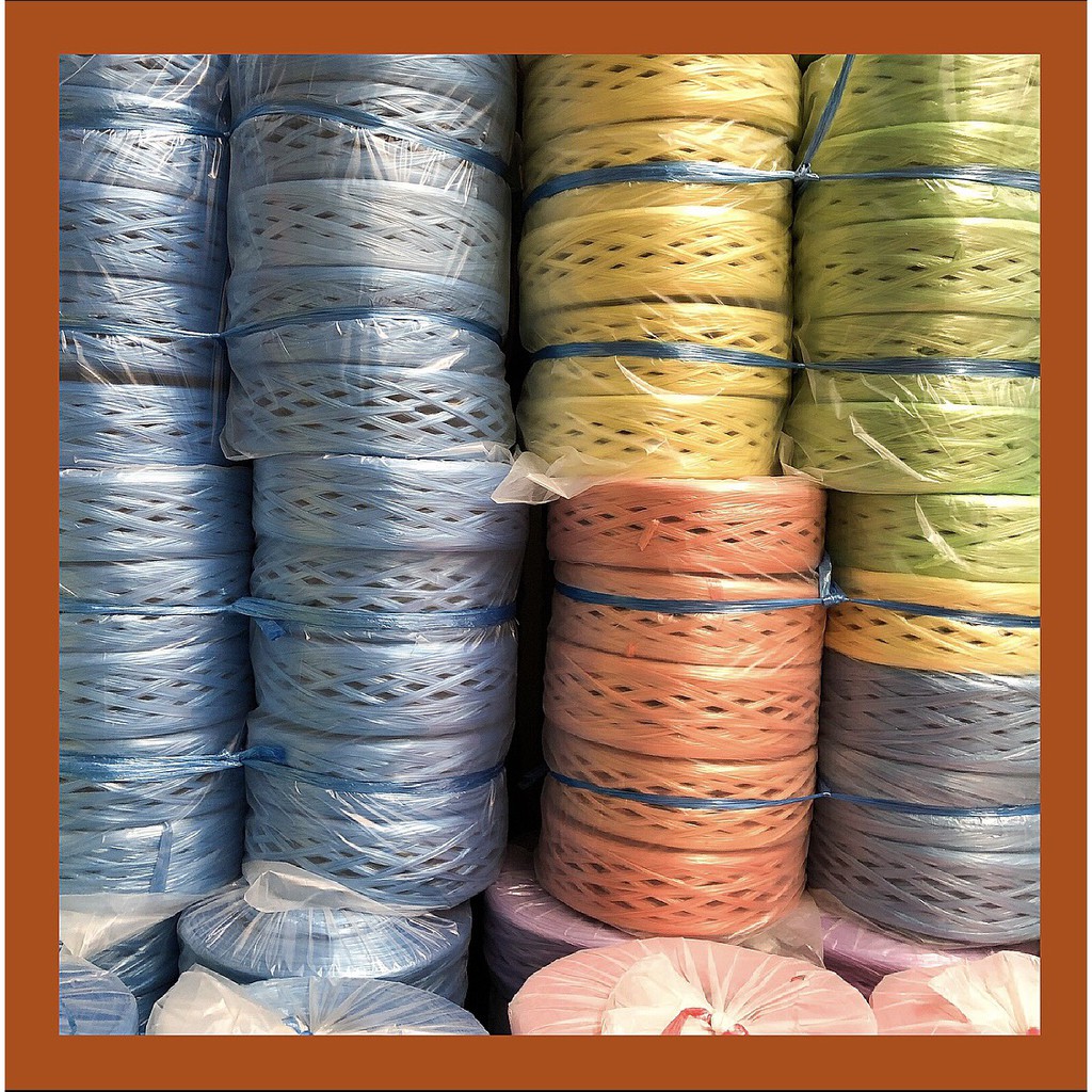 🧶เชือกฟาง (1 กก.) ม้วนใหญ่ โรงงานมาเอง คุ้มที่สุด ถูกที่สุด