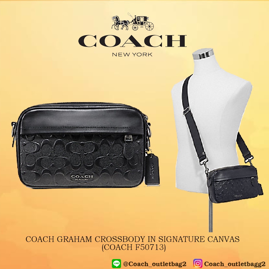 Coach  GRAHAM CROSSBODY IN SIGNATURE CANVAS (COACH F50713)