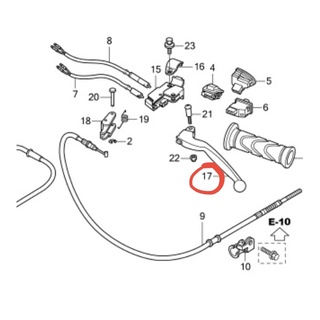 มือเบรคข้างซ้าย Honda Spacy i แท้