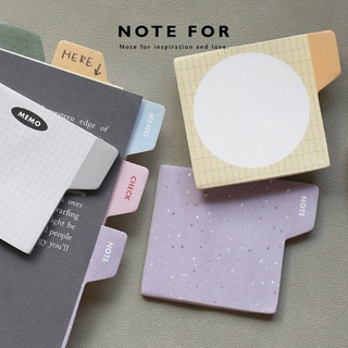 กระดาษโน๊ต มีกาว + ที่คั่น 📂  Note For Tab [30 แผ่น] Index Bookmark Sticky Note Memopad ดัชนี ที่คั่นหนังสือ mimisplan