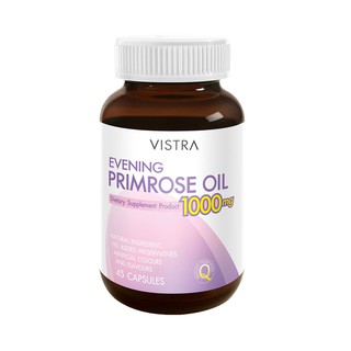 VISTRA Evening Primrose Oil 1000 mg. (45 เม็ด) วิสทร้า อีฟนิ่งพริมโรส 1000