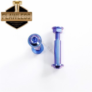 Flawless-Ti Gr5 น๊อต Titanium Alloy Nut Brembo Rcs Radial Master Cylinder Nut Fasteners M6 for Motorcycle Scooter Parts Available