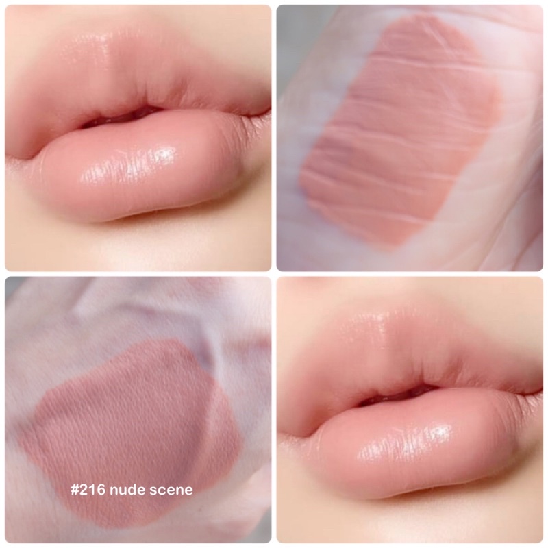 Byeon 216 nude scene สีใหม่ลิปบียอนสีเนื้อนู้ดขั้นสุดเพอเฟคแมทบางเบาเนียนนุ่ม นู้ดเนื้อสำหรับบรองพื้นปาก