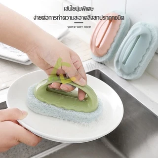 Ecoco แปรงทำความสะอาด อเนกประสงค์ ฝอยขัด แปรงขัดห้องน้ำ แปรงขัด ฝอยขัดเอนกประสงค์ ขัดพื้น ขัดห้องครัว แปรงฟองน้ำ