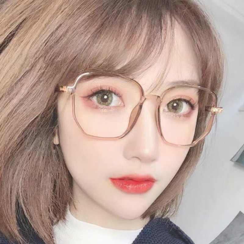 2020 new trendy polygonal Korean style big frame fashion glasses