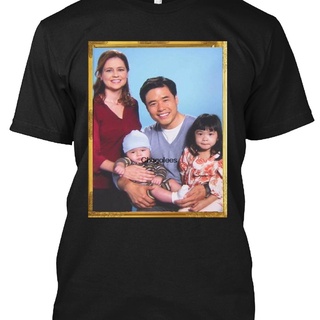 แขนสั้นcrew neckเสื้อยืด พิมพ์ลาย Asian Jim Halpert The Office Pam Beasly Dwight Micheal Scranton Dunder สําหรับผู้ชายS-