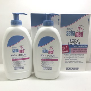 Baby Sebamed โลชั่นถนอมผิวเด็ก ปราศจากพาราเบน ปริมาณ 400 ml. (แพ็ค 1 แถม 1)